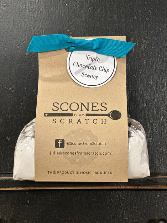 Triple Chocolate Chip Scones from Scratch