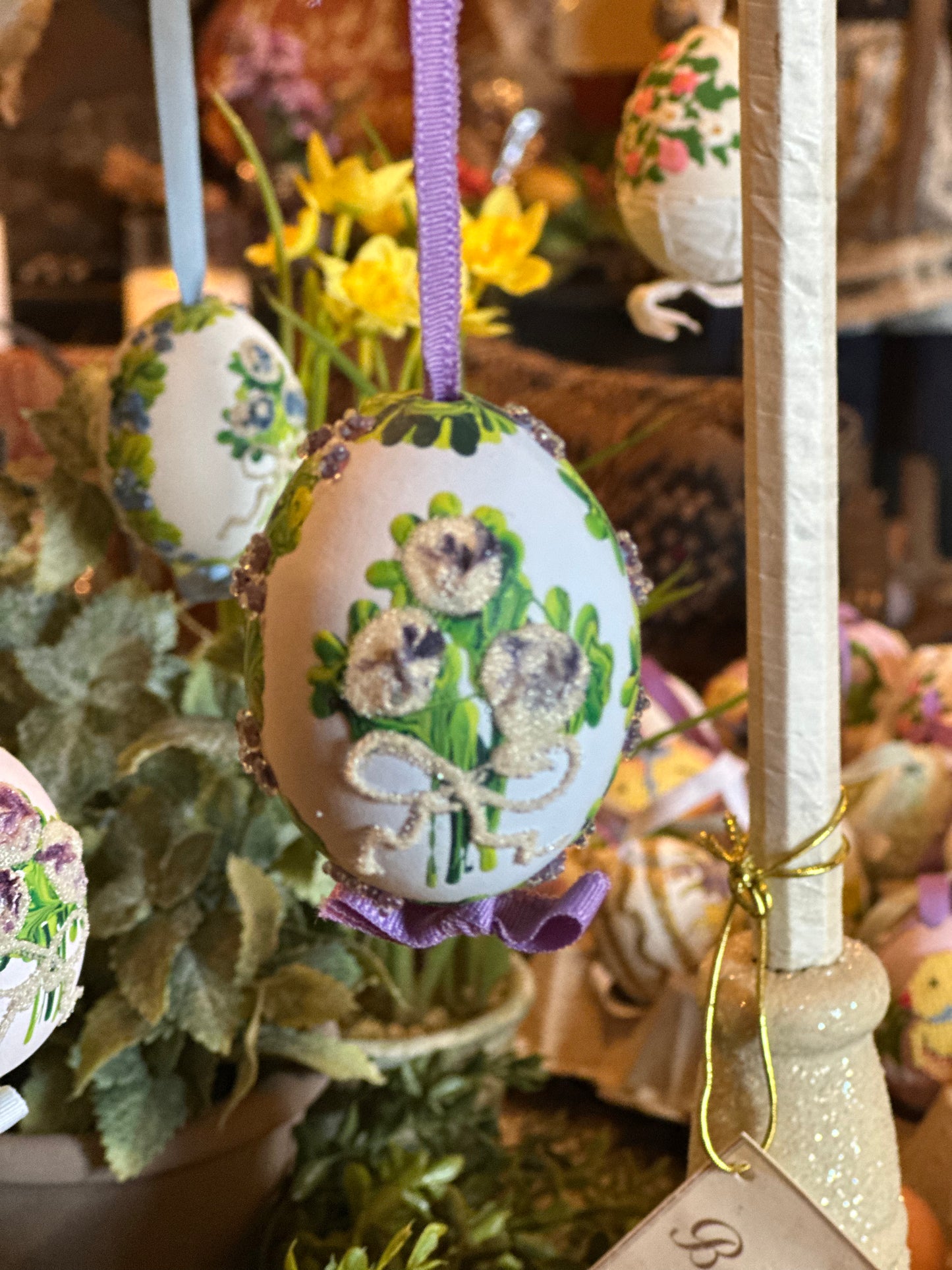 Hand Painted Austria Eggs Spring