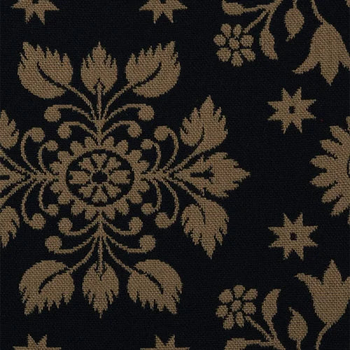 2062 Snowflake Linen Black Grade B