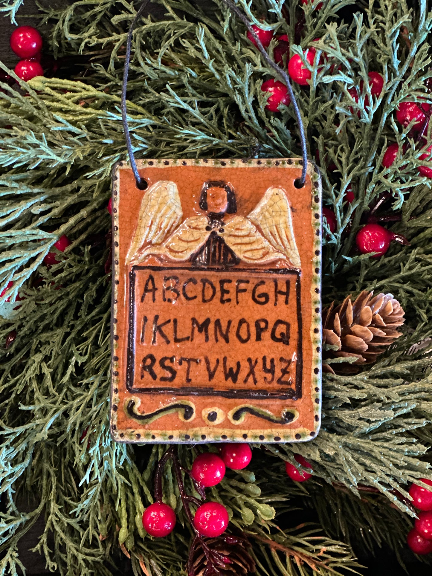 Shooner Angel Alphabet Ornament