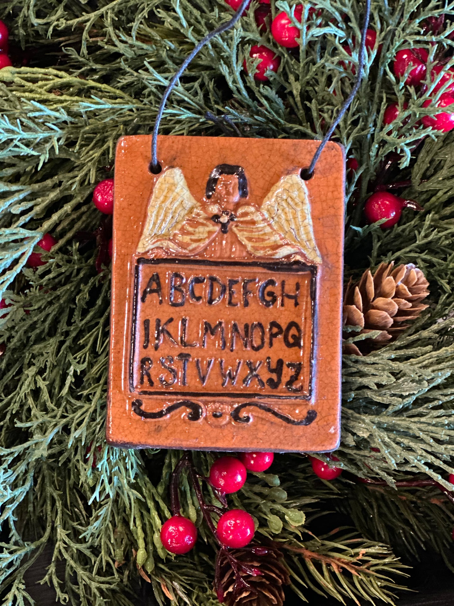Shooner Angel Alphabet Ornament