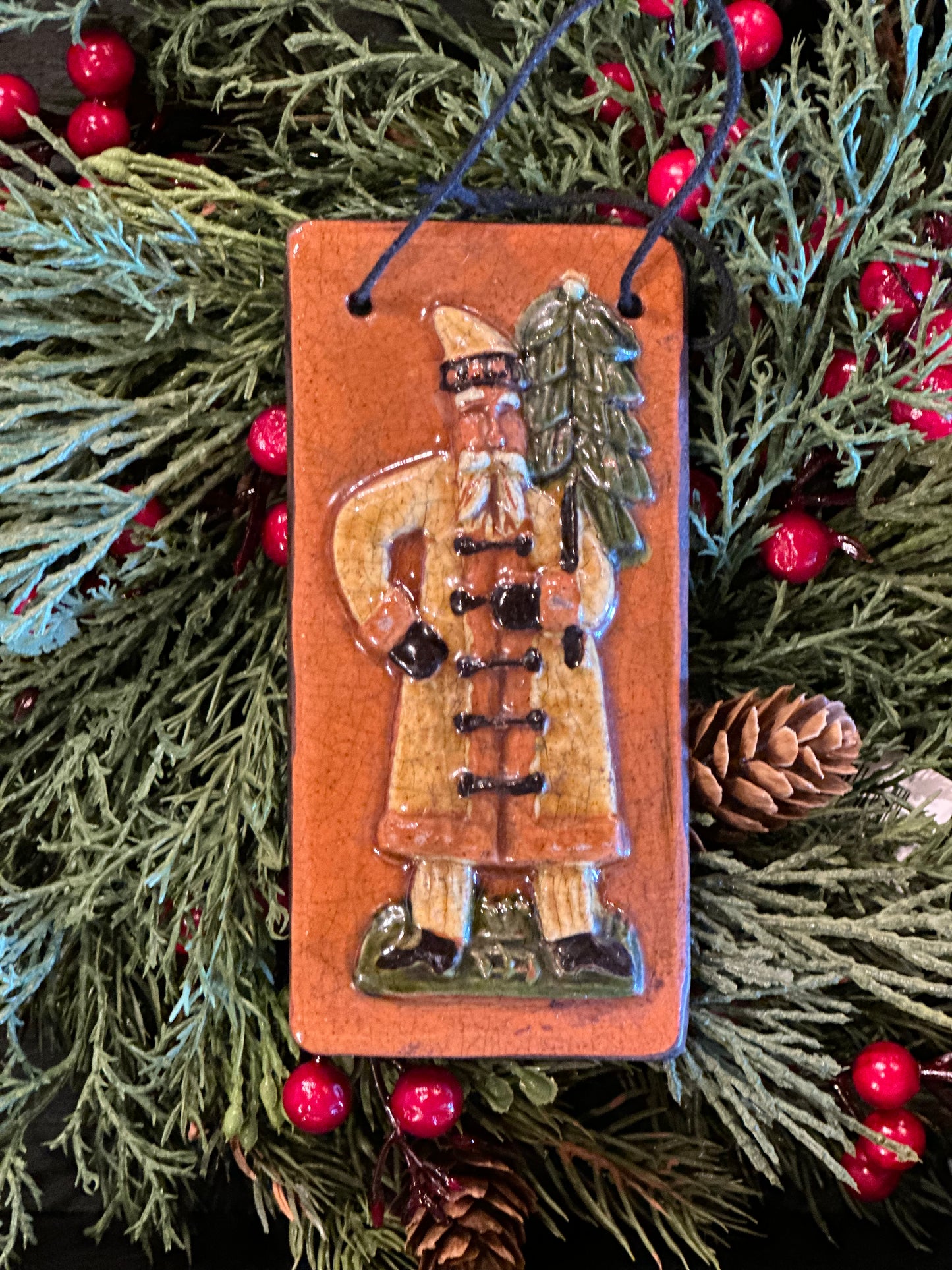 Shooner Tall Santa Ornament