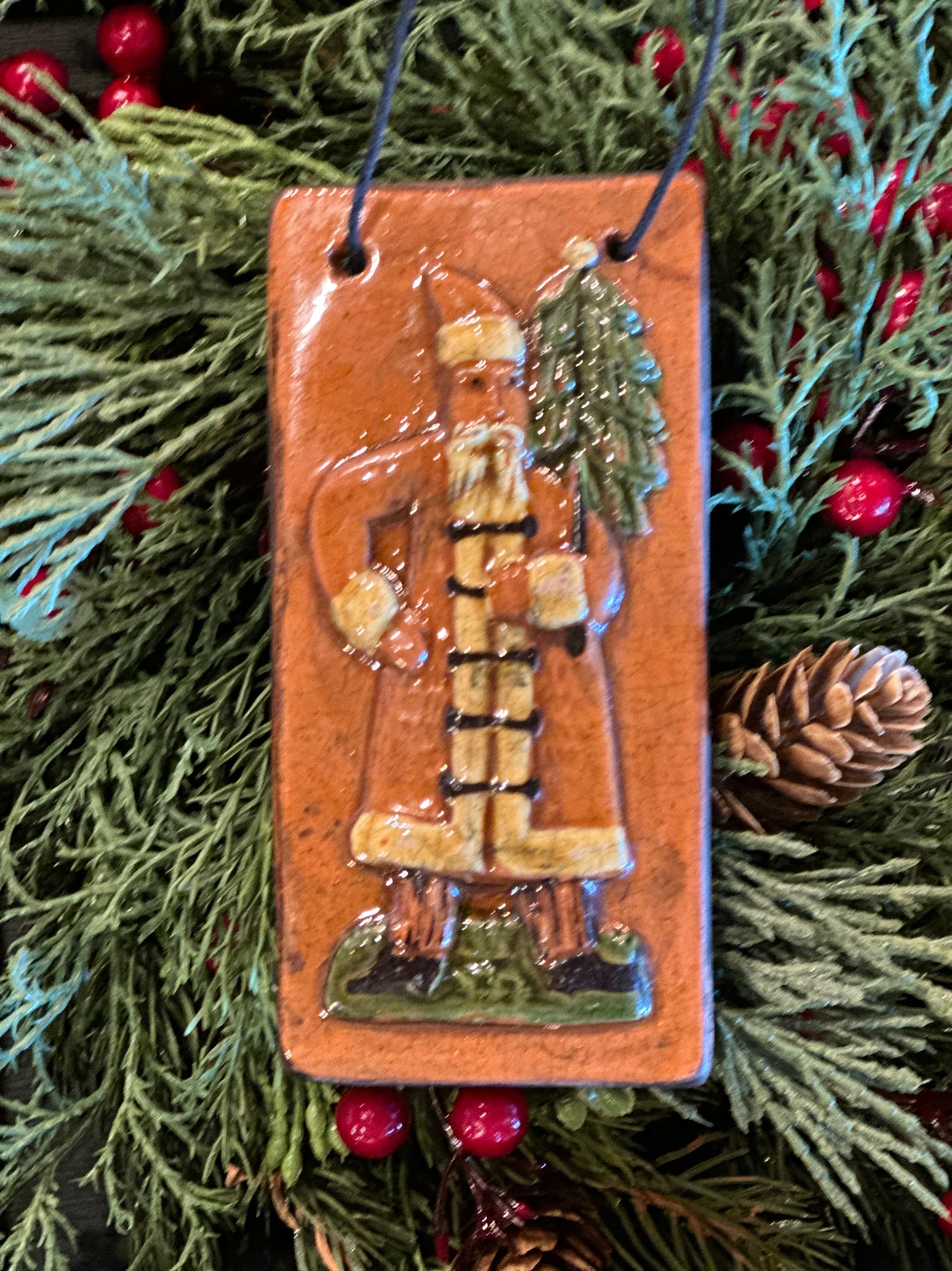 Shooner Tall Santa Ornament