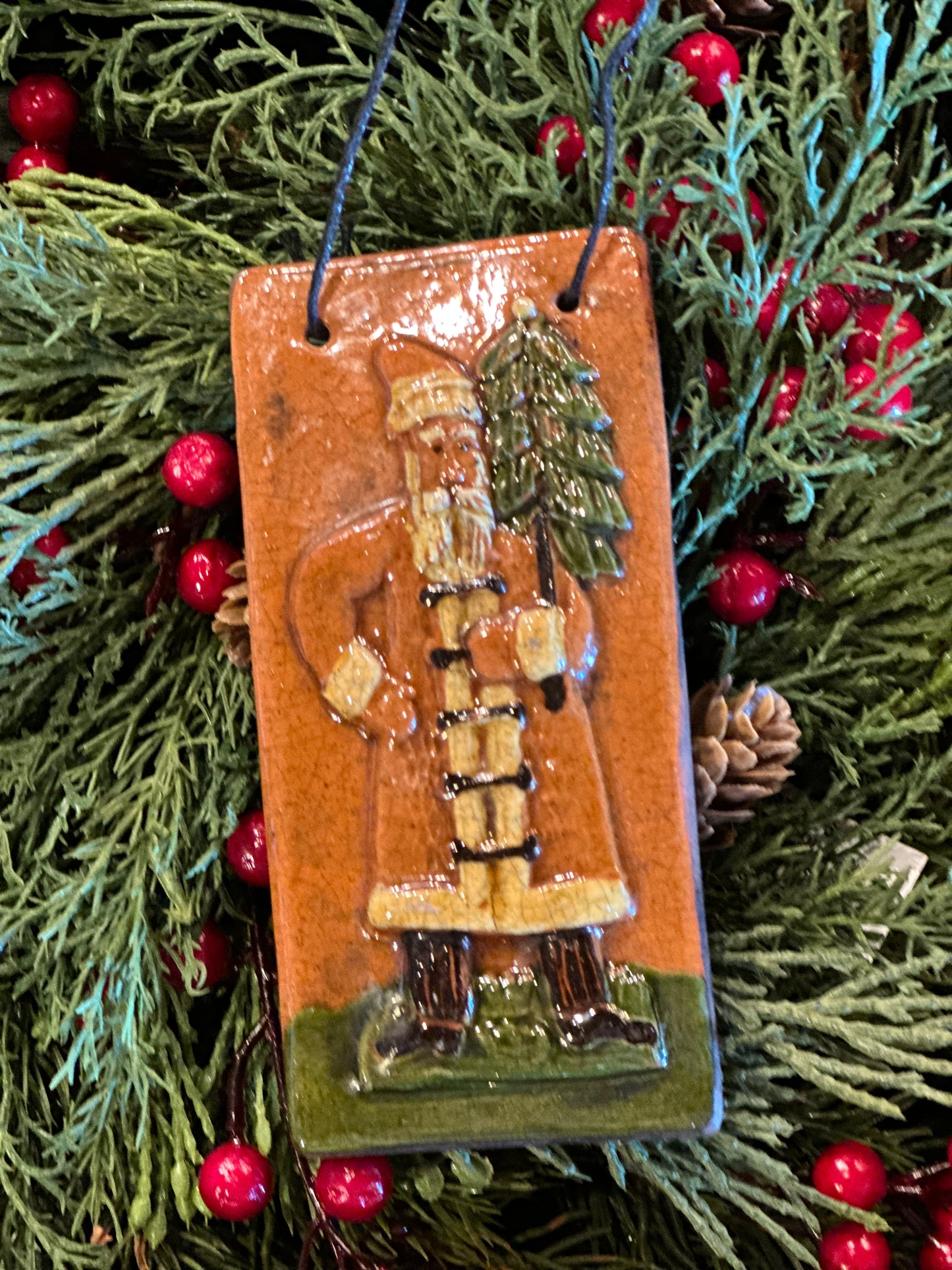 Shooner Tall Santa Ornament