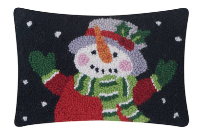Holiday Snowman Hook Pillow