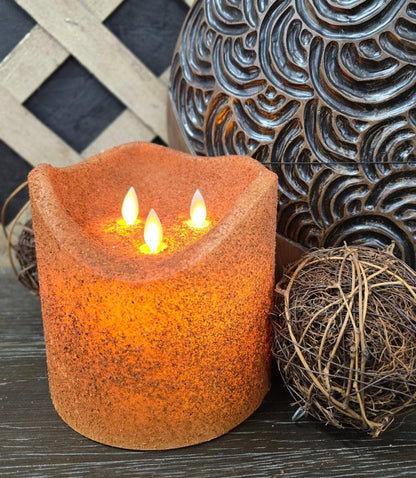 Grunge 3 Wick Moving Flame Candle