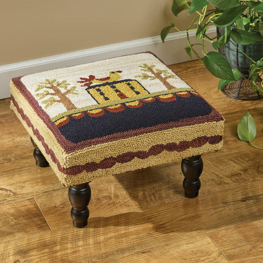 Hooked Footstool / Stool