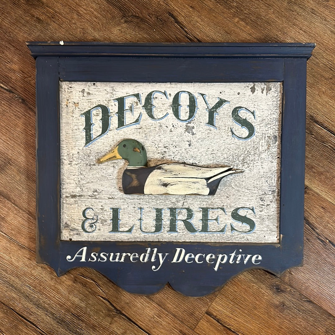 DECOYS AND LURES #1 Pa. Tavern Sign