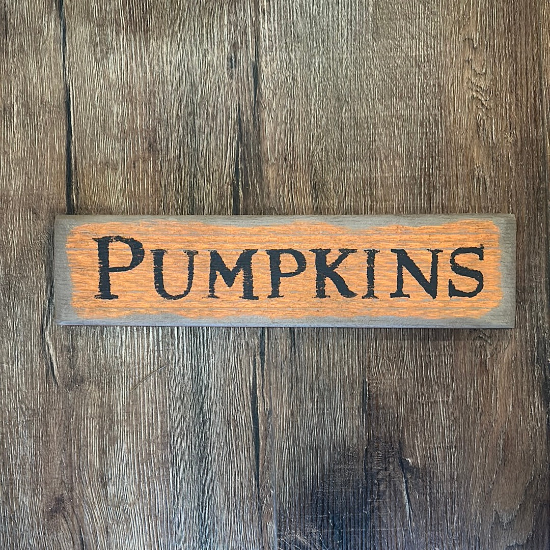 PUMPKINS Sign