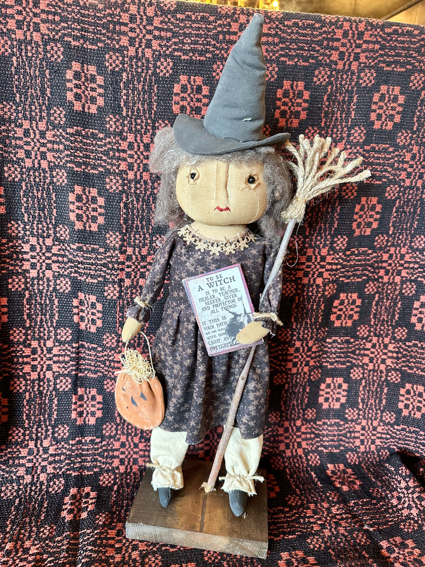 SALE Handmade Witch Doll