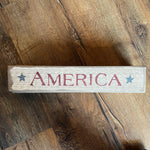 America Wooden Sign