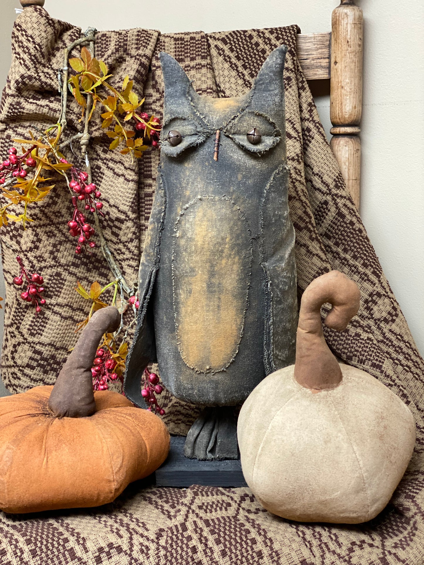 Primitive Barn Owl by Sandy