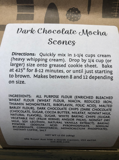 Dark Chocolate Mocha Scones From Scratch