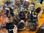 SALE Fall/Halloween Hooked Rug Dolls