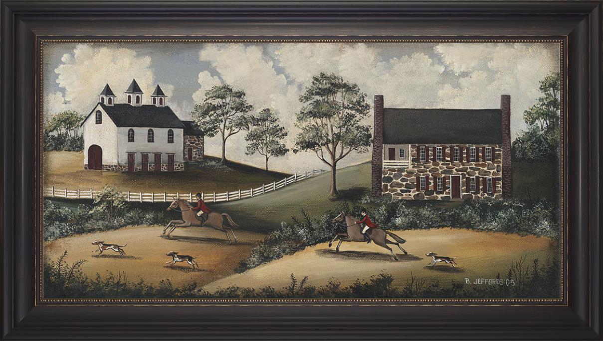 Fox Hunt Print Framed Art