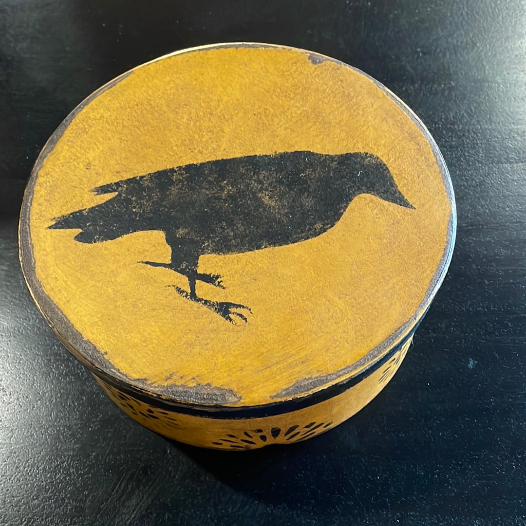 Paper-mâché 7.5” Round Box