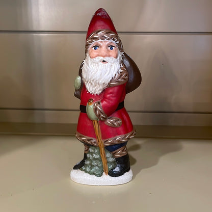 Stone Ridge Chalkware Striding Santa