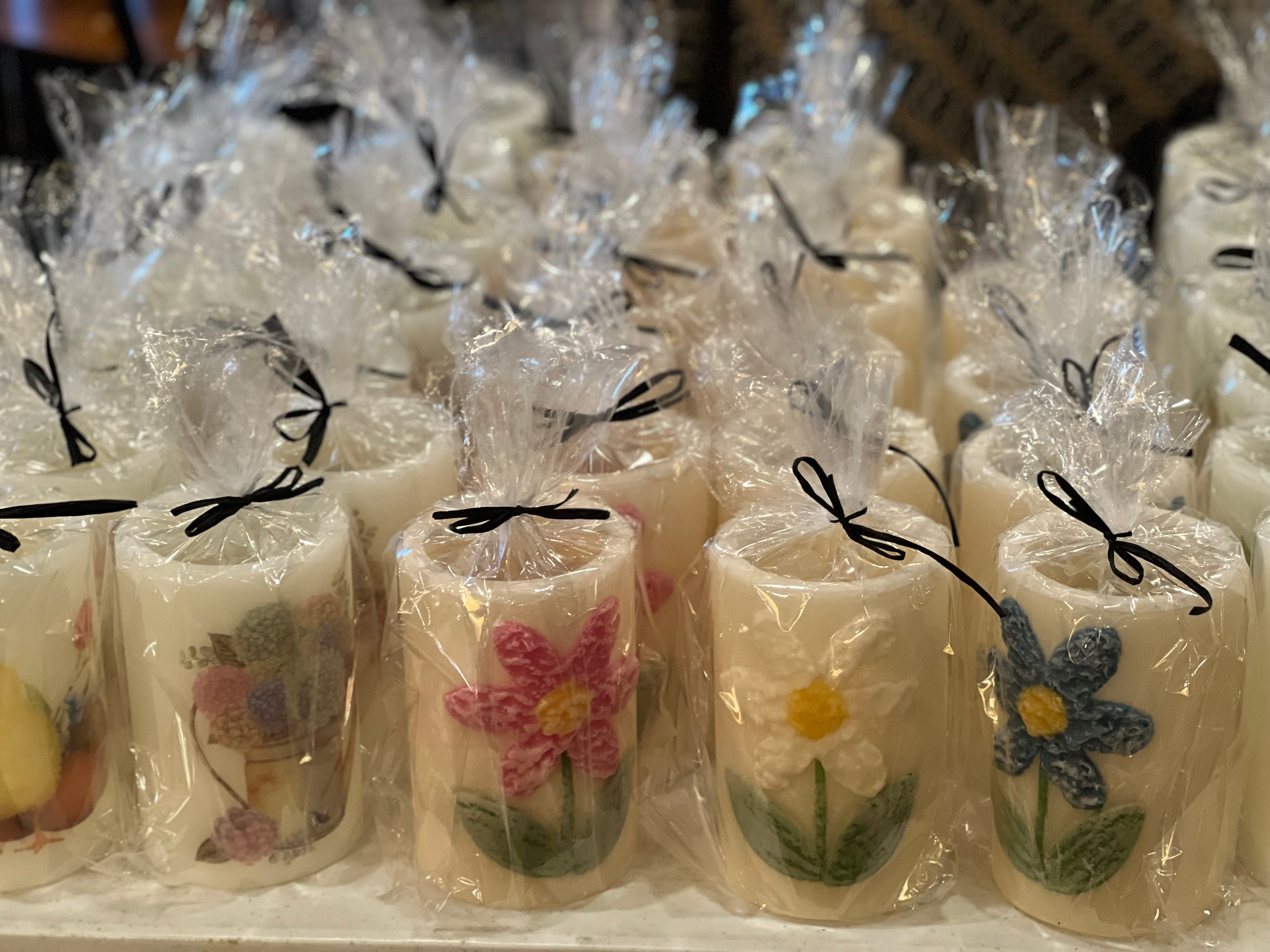 Spring /Easter Candle Sleeves CR Designs