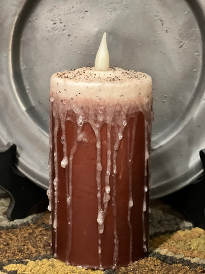 Wax Dipped Pillar Timer Candles