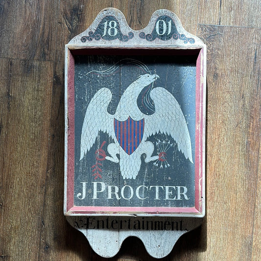 1801 J PROCTOR Pa. Tavern Sign