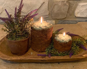Small Primitive Cake Candles