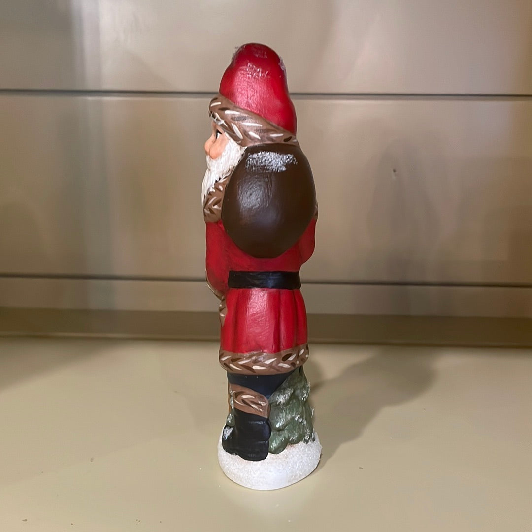 Stone Ridge Chalkware Striding Santa