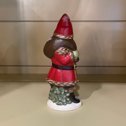 Stone Ridge Chalkware Striding Santa