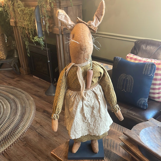 Standing Girl Bunny w/ Mustard Dress