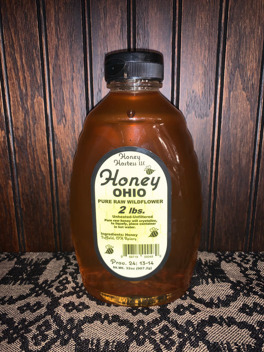 Pure Raw Wildflower Honey 2lb