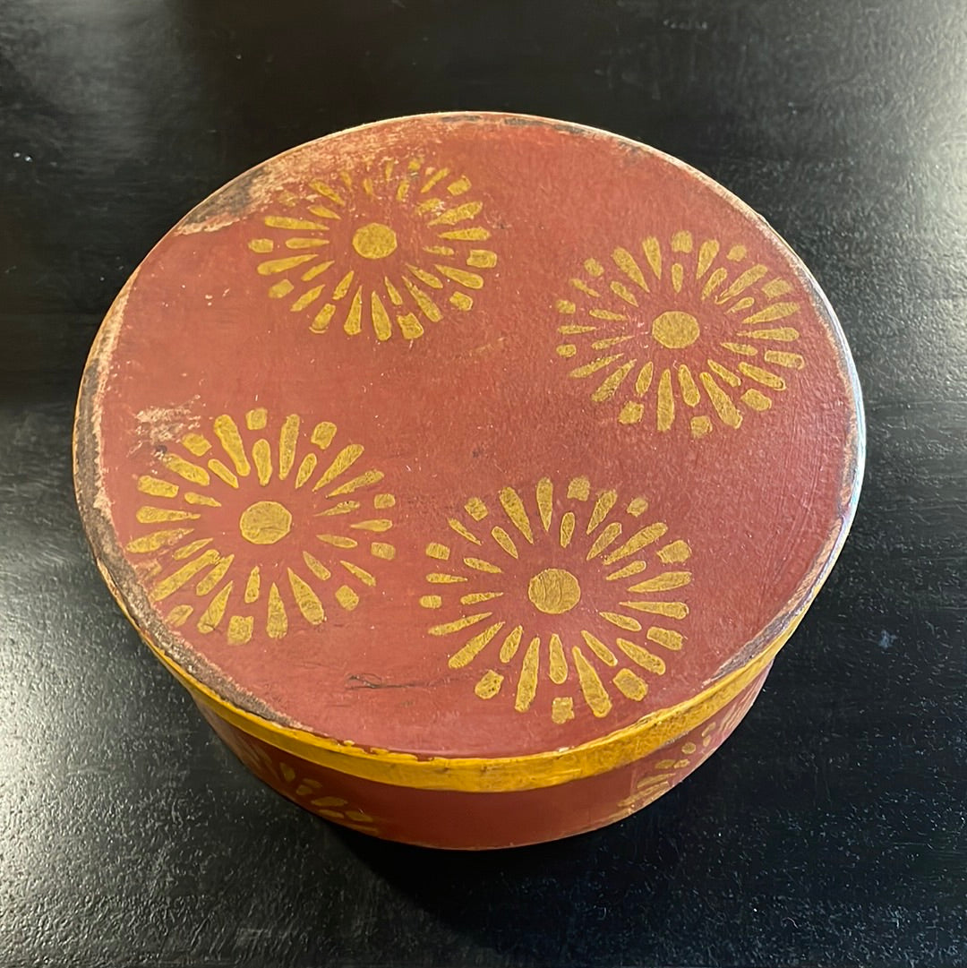 Paper-mâché 7.5” Round Box