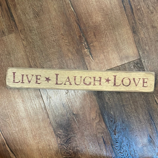 LIVE LAUGH LOVE Distressed Sign