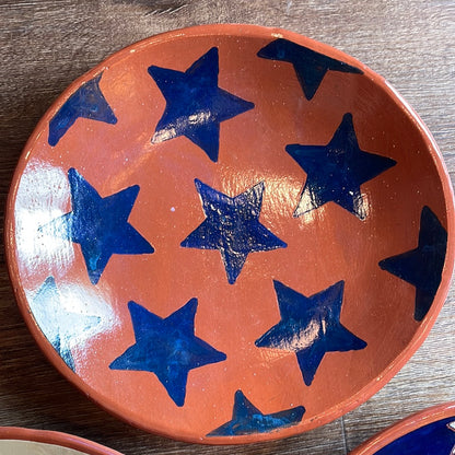 Red Oaks 10” Americana Redware Plate Summer