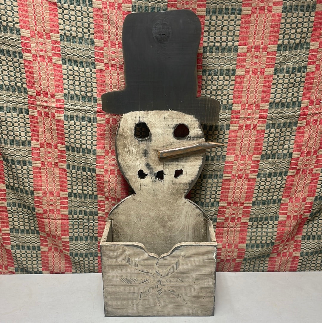 Snowman Hanging Wall Box