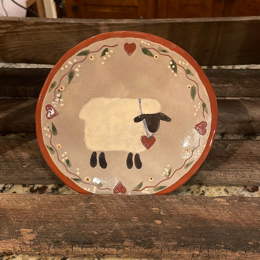 Red Oaks Valentine’s Day Sheep Heart Plate Spring