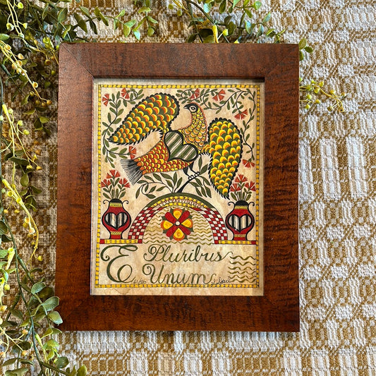 EAGLE Fraktur Framed Art By Susan Daul