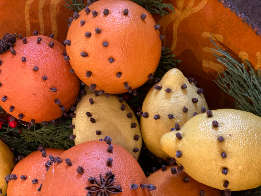 Colonial Fruit Cloved Ornaments