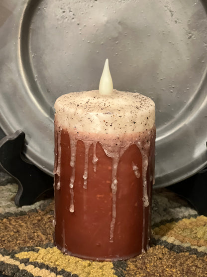 Wax Dipped Pillar Timer Candles