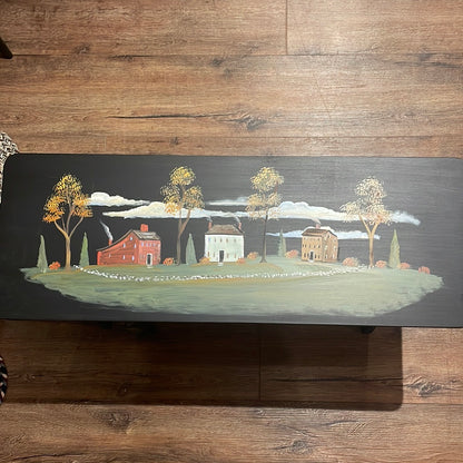 Boot Bench Painted by Susan Leach