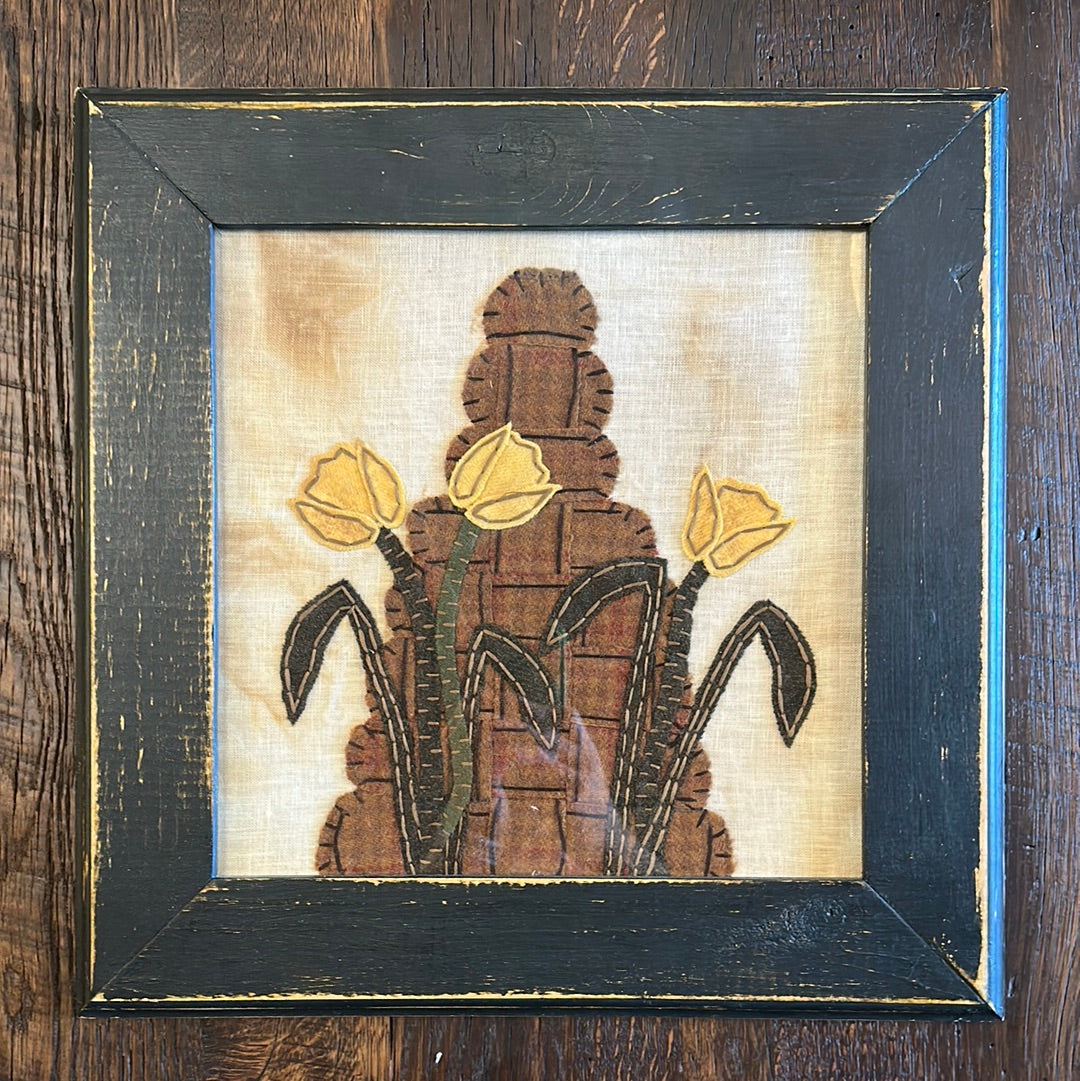 Handmade Wool Appliqué Bee Hive
