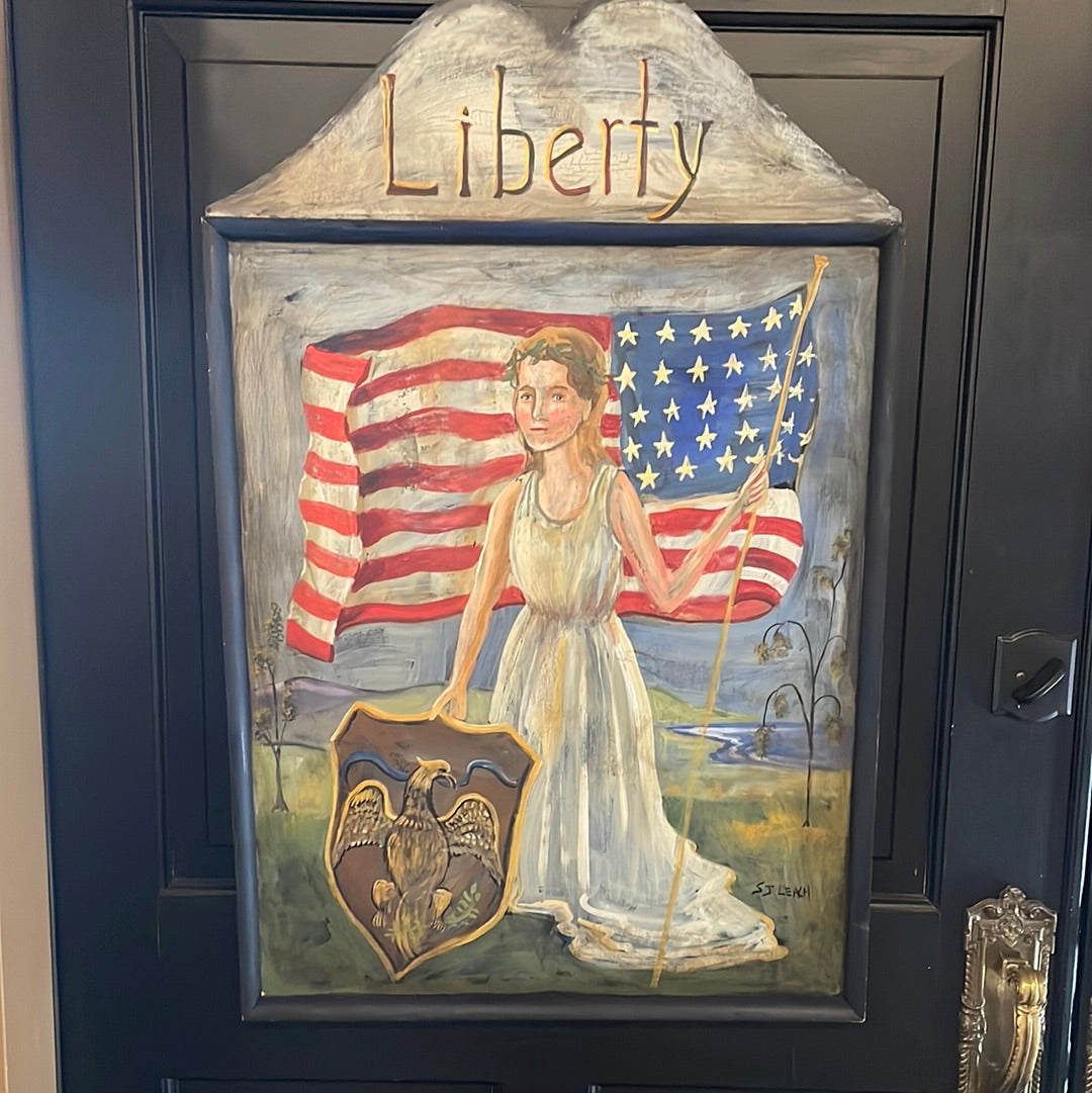 SALE Susan Leach Lady Liberty Americana