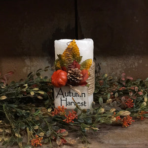 Fall Autumn Harvest Timer Candles
