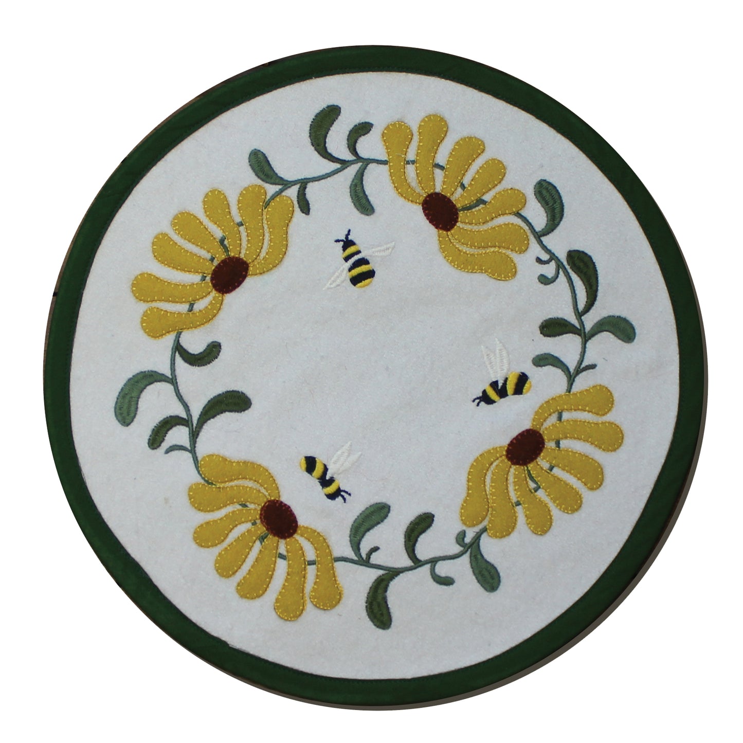 Flowers and Bees Candle Mat