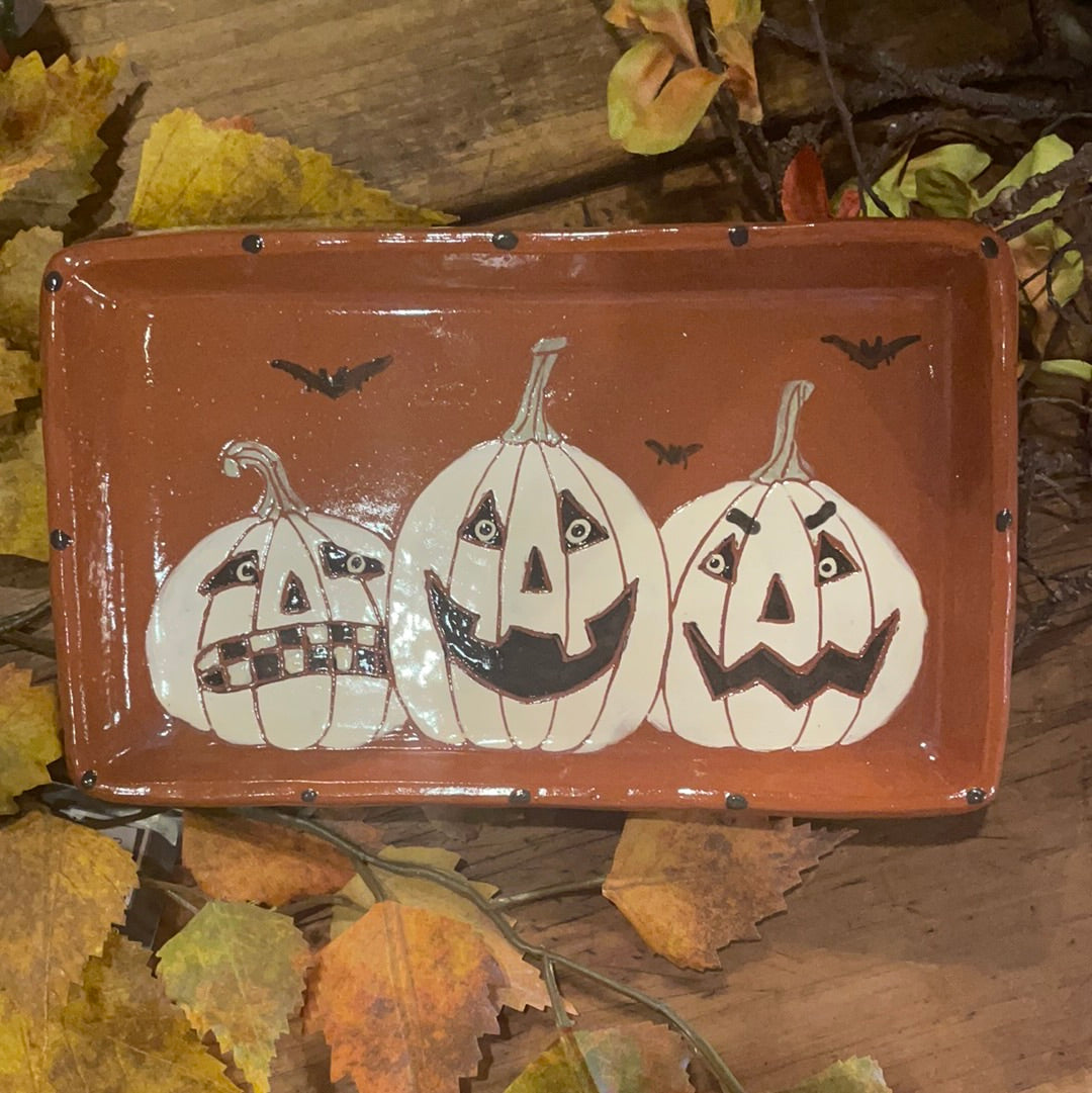 Red Oaks 3 Pumpkin Face Plate Fall