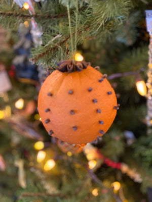Colonial Fruit Cloved Ornaments