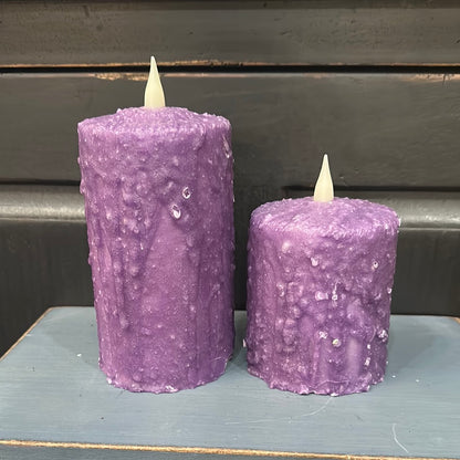 Wax Dipped Pillar Timer Candles