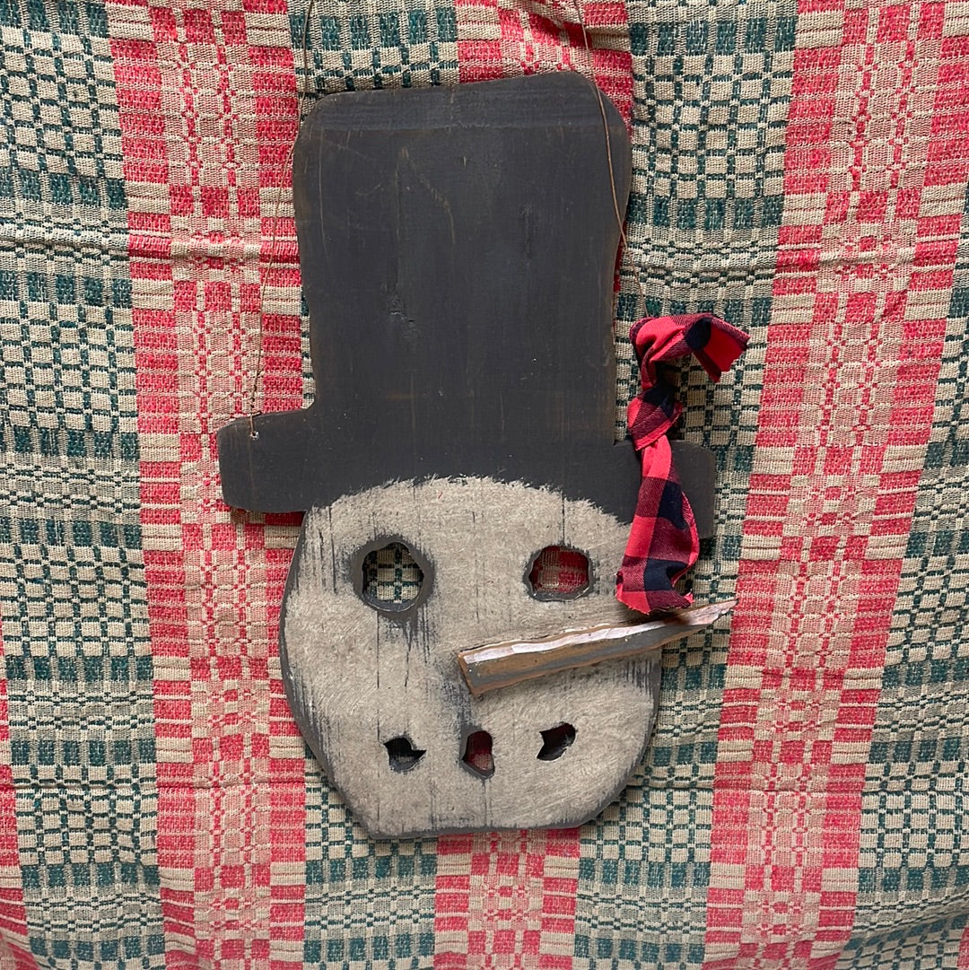 Hanging Snowman Face
