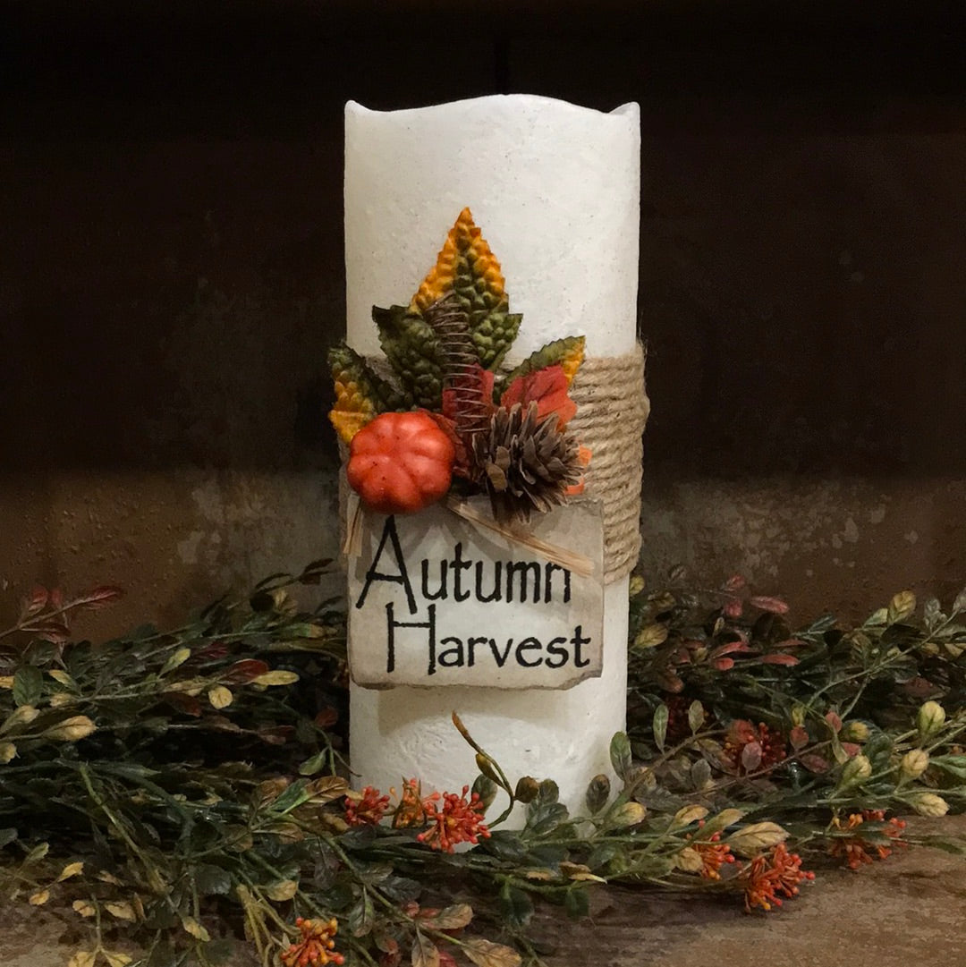 Fall Autumn Harvest Timer Candles